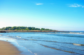 Goose Rock Beach i Maine, USA