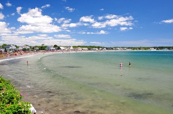 Strand ved kystbyen Kennebunkport i Maine, USA