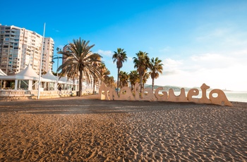 Playa de La Malagueta i Malaga