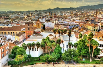 Udsigt fra Alcazaba i Malaga