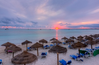 Stranden Es Trenc ved solnedgang - Mallorca