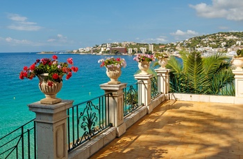 Badebyen Cala Mayor på Mallorca, Spanien