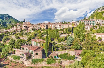 Panoramaudsigt til Valldemossa på Mallorca