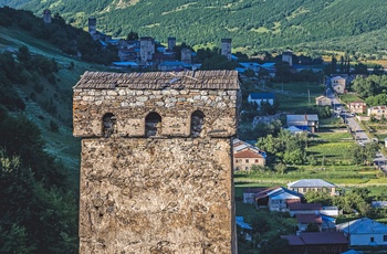 Margiani Svan Tower i Mestia - Georgien