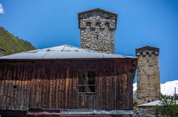 Margiani Svan Tower i Mestia - Georgien