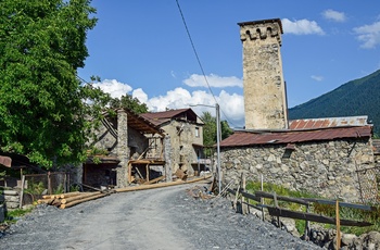 Margiani Svan Tower i Mestia - Georgien