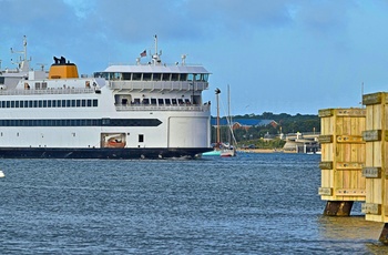 Bilfærgen til øen Martha's Vineyard, Massachusetts