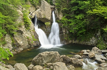 Bash Bish vandfald i Massachusetts - USA