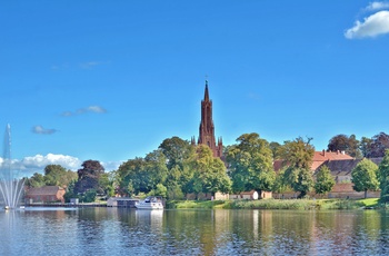 Malchow ved Fleesensee, Mecklenburg.Vorpommeren i Tyskland