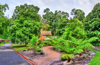 Captain Cooks Cottage i Fitzroy Gardens - Melbourne i Australien