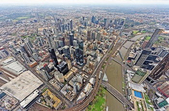 Udsigt over Melbourne fra Rialto Towers - Australien