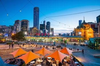 Forlystelseskvarteret Southbank i Melbourne - Australien