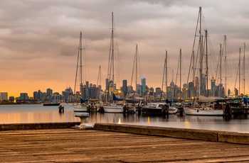 Melbourne set fra Williamstown - Australien