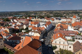 Melnik centrum fra oven