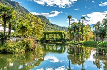 Søen i den botaniske have ved Trauttmansdorff 