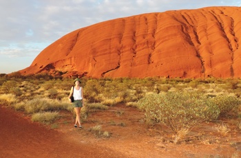 Michelle ved Ayers Rock - rejsespecialist i Aarhus