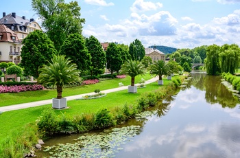 Park/have i kur- og spabyen Bad Kissingen i Bayern - Sydtyskland