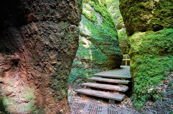 Drachenschlucht, Dragekløften i Thüringen, Tyskland