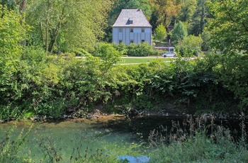 Goethes museum i parken i Weimar