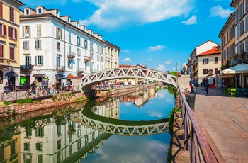 Navigli kanalkvarteret i Milano