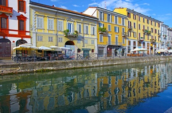 Navigli kanalkvarteret i Milano