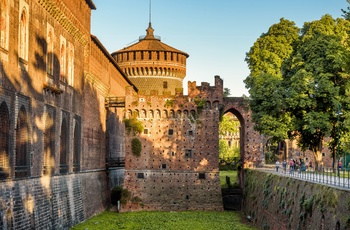 Sforzesco slottet i Milano - Italien