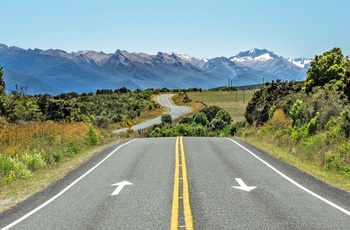 Milford Road på New Zealands Sydø