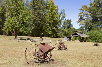 French Camp Historic Village langs Natchez Trace Parkway, Mississippi og Tennessee