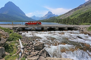 Going-to-the-Sun-Road gennem Glacier National Park i Montana, USA