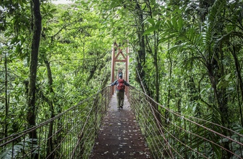 På SkyWalk i Monteverde Cloud Forest Reserve - Costa Rica