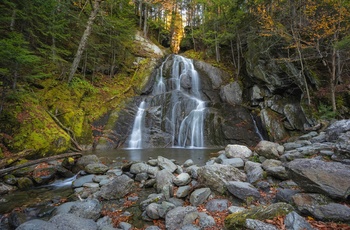 Vandfaldet Moss Glen Falls i Granville - Vermont