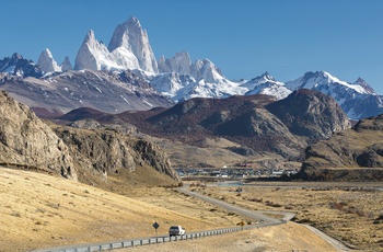 Vej mod Mount Fitz Roy i Los Glaciares National Park - Patagonien, Argentina
