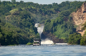 Bådtur til vandfald i Murchison Falls National Park - Uganda