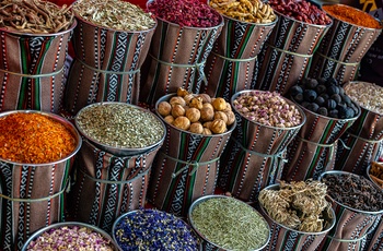 Krydderier på Mutrah Souq markedet i Muscat - Oman