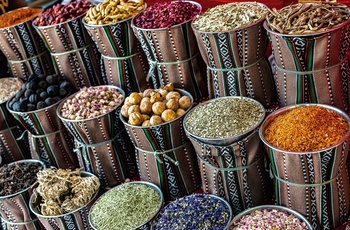 Krydderier på Mutrah Souq markedet i Muscat - Oman