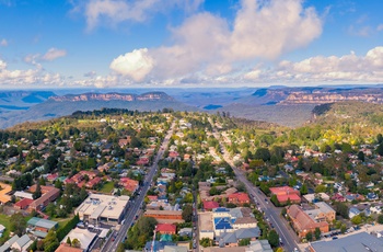 Katoomba - byen på kanten til Blue Mountains National Park - New South Wales