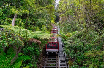 Den stejle Scenic Railway i Katoomba - Blue Mountains i New South Wales