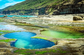 Figure Eight Pools på kyststrækningen i Royal National Park - New South Wales