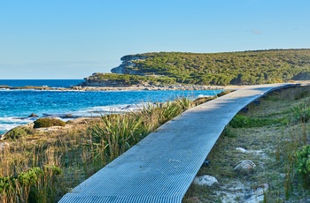 Vandrerute langs kyststrækning i Royal National Park - New South Wales