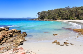 Blenheim Beach, Jervis Bay i New South Wales, Australien