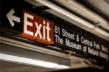 Subwaystationen 81st street Central Park West i NYC 