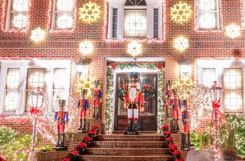 Julelys i Dyker Lights i Brooklyn, New York