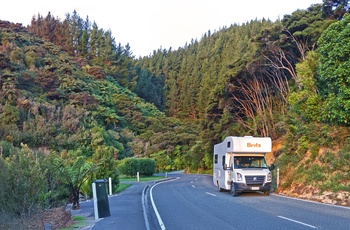 New Zealand - Britz Explorer på vejen