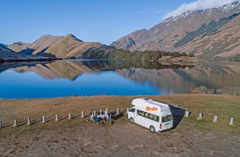 New Zealand - Britz Voyager autocamper i bjergene