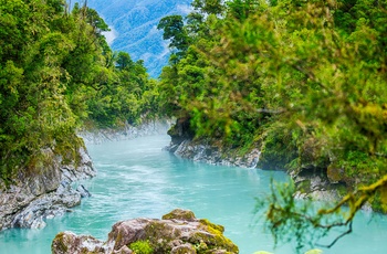 Hokitika kløften og floden, Sydøen i New Zealand