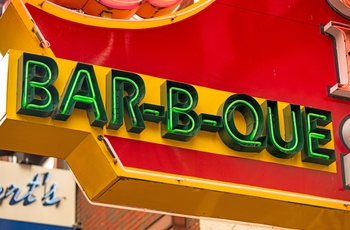 Barbaque neonskilt i Nashville - Tennessee