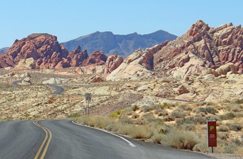 Nevada Scenic Byway gennem Valley of Fire State Park i Nevada - USA