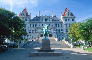 New York State Capitol i Albany - hovedstaden i New York State