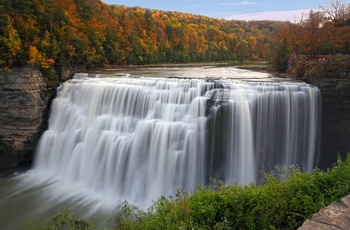 Middle Falls i Letchworth State Park , New York State