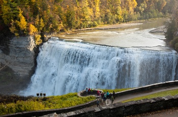 Middle Falls i Letchworth State Park , New York State